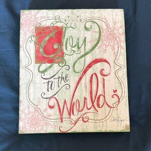 Joy to the World Wall Art - excellent pre-owned condition!